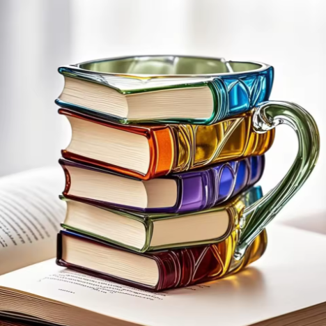 Layered Book Mug